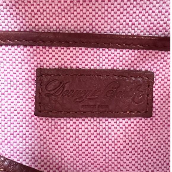 Dooney & Bourke Women Brown Peeble Leather Zip Closure Clutch Shoulder Hobo Bag - Picture 13 of 15